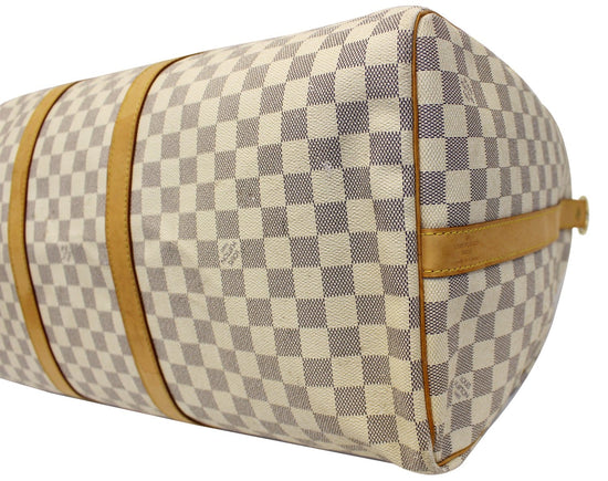 Louis Vuitton Damier Azur Keepall 55. DC: DU1141. Made in France