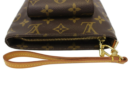 PRELOVED Louis Vuitton Monogram Partition Wristlet Clutch MI0053