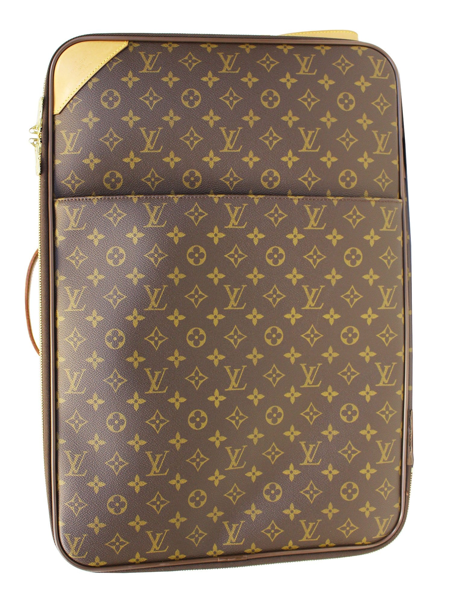 A Louis Vuitton Monogram Pegase Suitcase. Durable Leather Exterior. Front  Compartment With Zipper, Auction