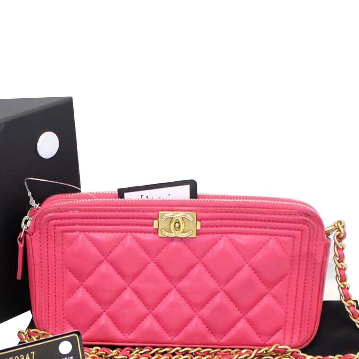 Chanel Gabrielle Woc Double Zip Clutch Wallet on Chain Bag