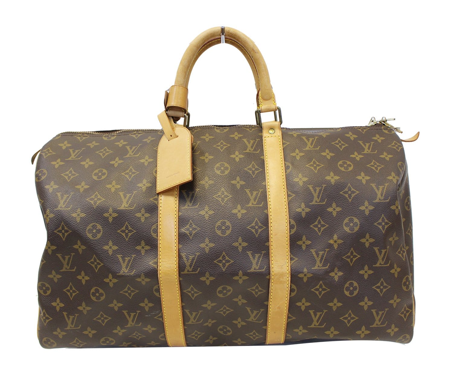 Keepall 50 Weekend/Travel Bag (Authentic Pre-Owned)  Canvas duffel bag, Weekend  travel bag, Louis vuitton keepall 50