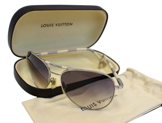 Louis Vuitton Monogram Canvas Viola Pilote Petite Sunglasses (SHF