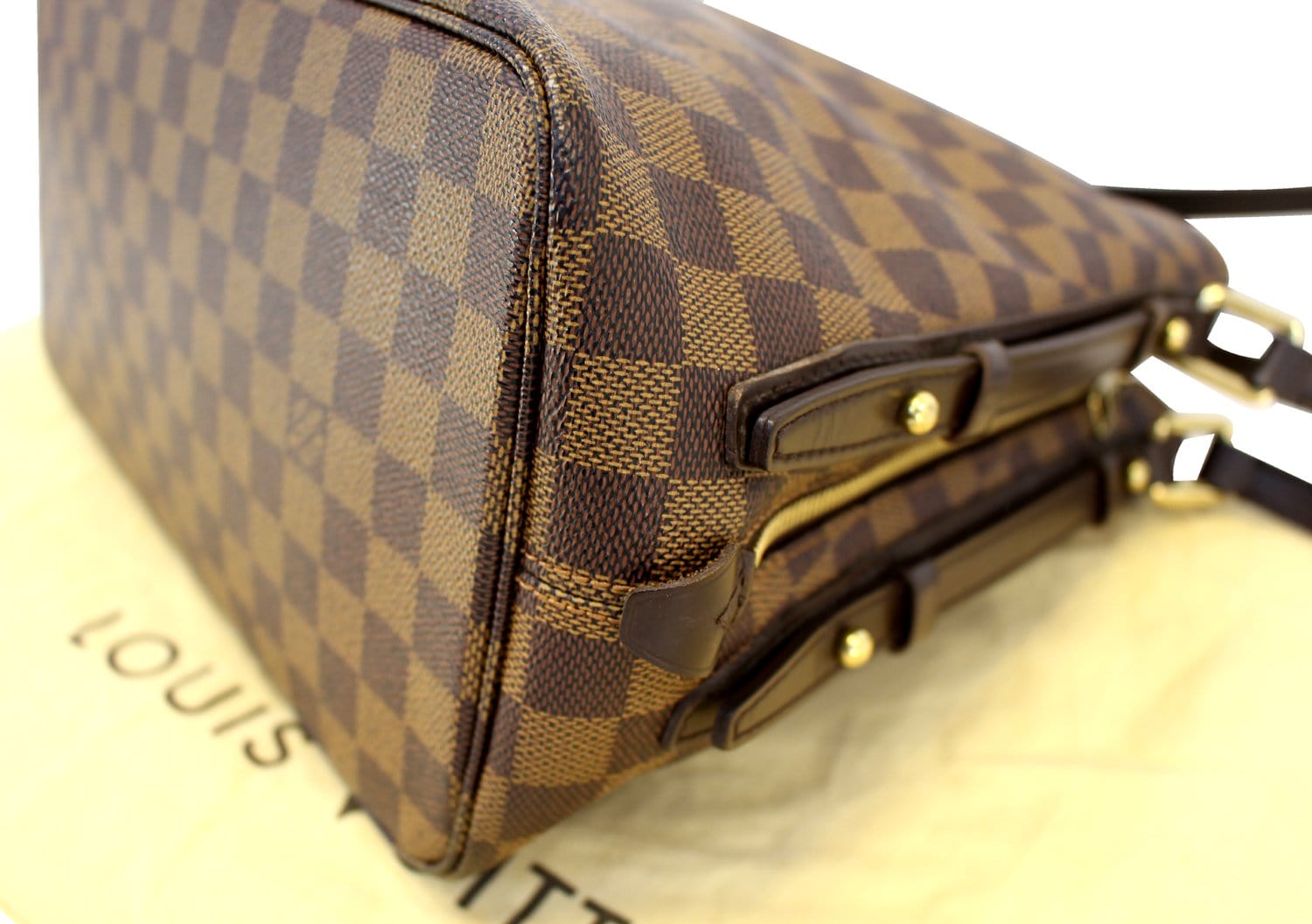 LOUIS VUITTON Damier Ebene Cabas Rivington Shoulder Bag