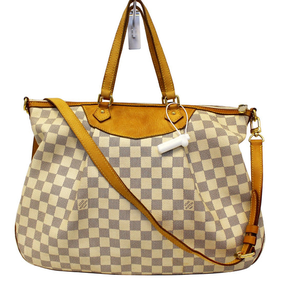 Louis Vuitton, Bags, Authentic Louis Vuitton Damier Azur Siracusa Gm 2  Way Shoulder Handbag