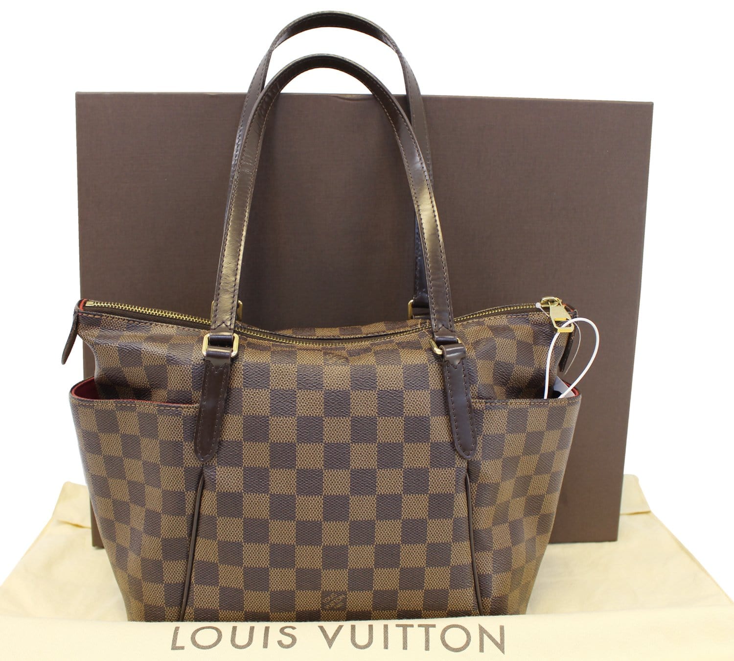 Authentic LOUIS VUITTON Damier Ebene Totally PM Tote Bag TT1654