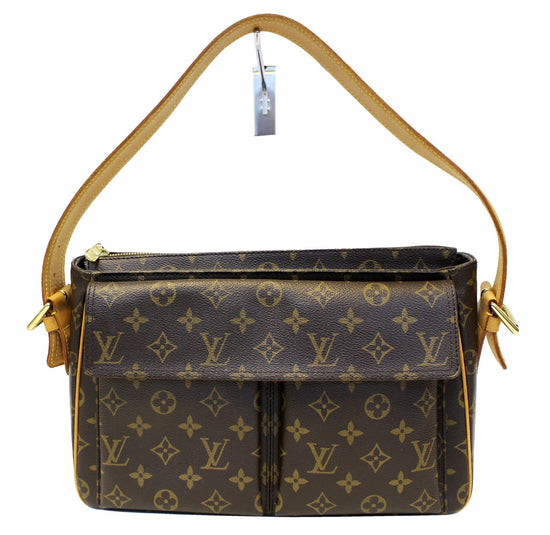 Viva cité handbag Louis Vuitton Brown in Cotton - 38938837