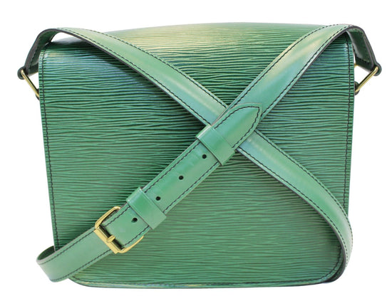 Louis Vuitton Borneo Green Epi Leather Cartouchiere MM - The Palm