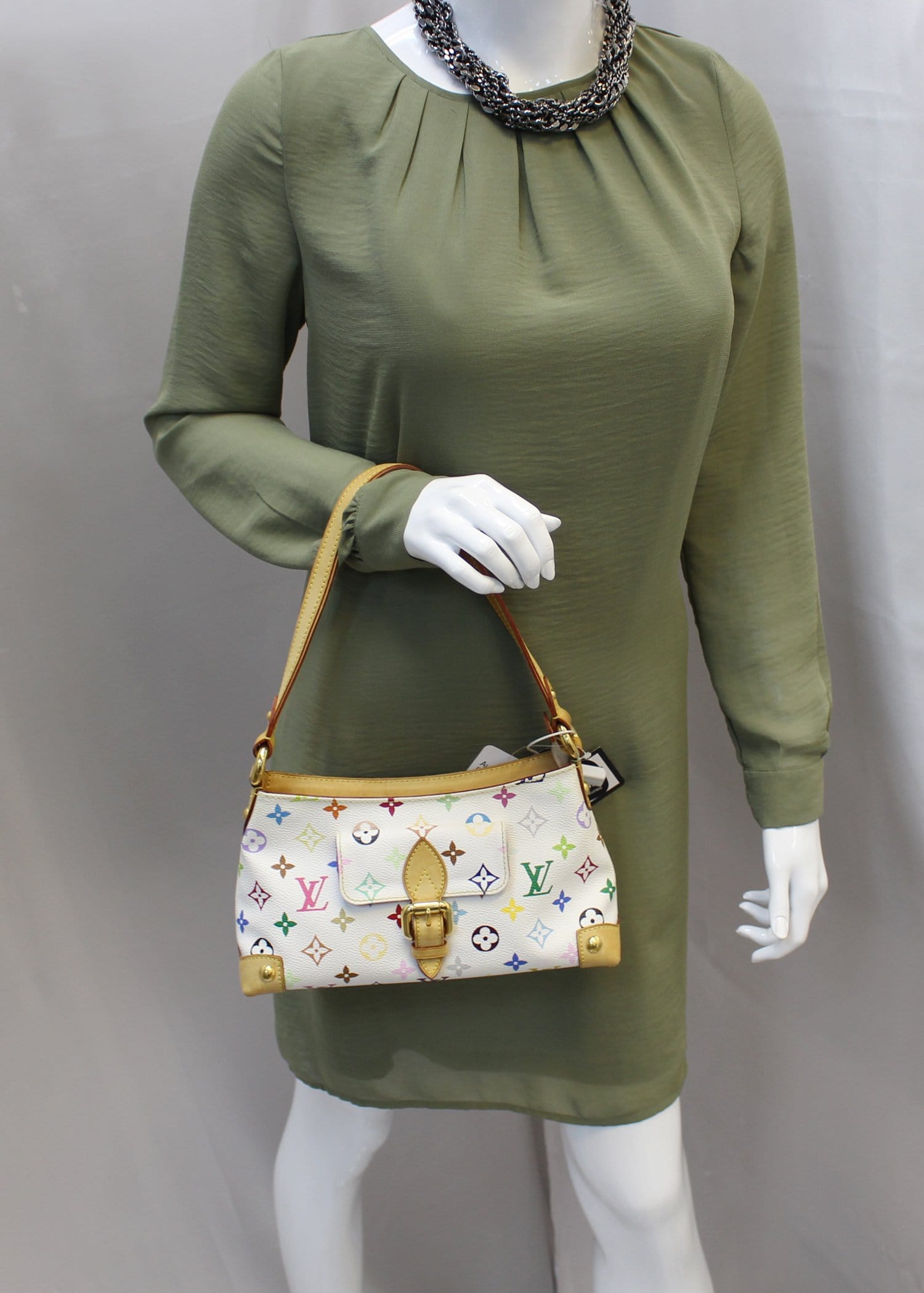 LOUIS VUITTON Monogram Multicolor Eliza White Shoulder Bag | Dallas Designer Handbags