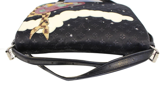 LOUIS VUITTON Black Monogram Patchwork Conte de Fee Musette Bag Limite