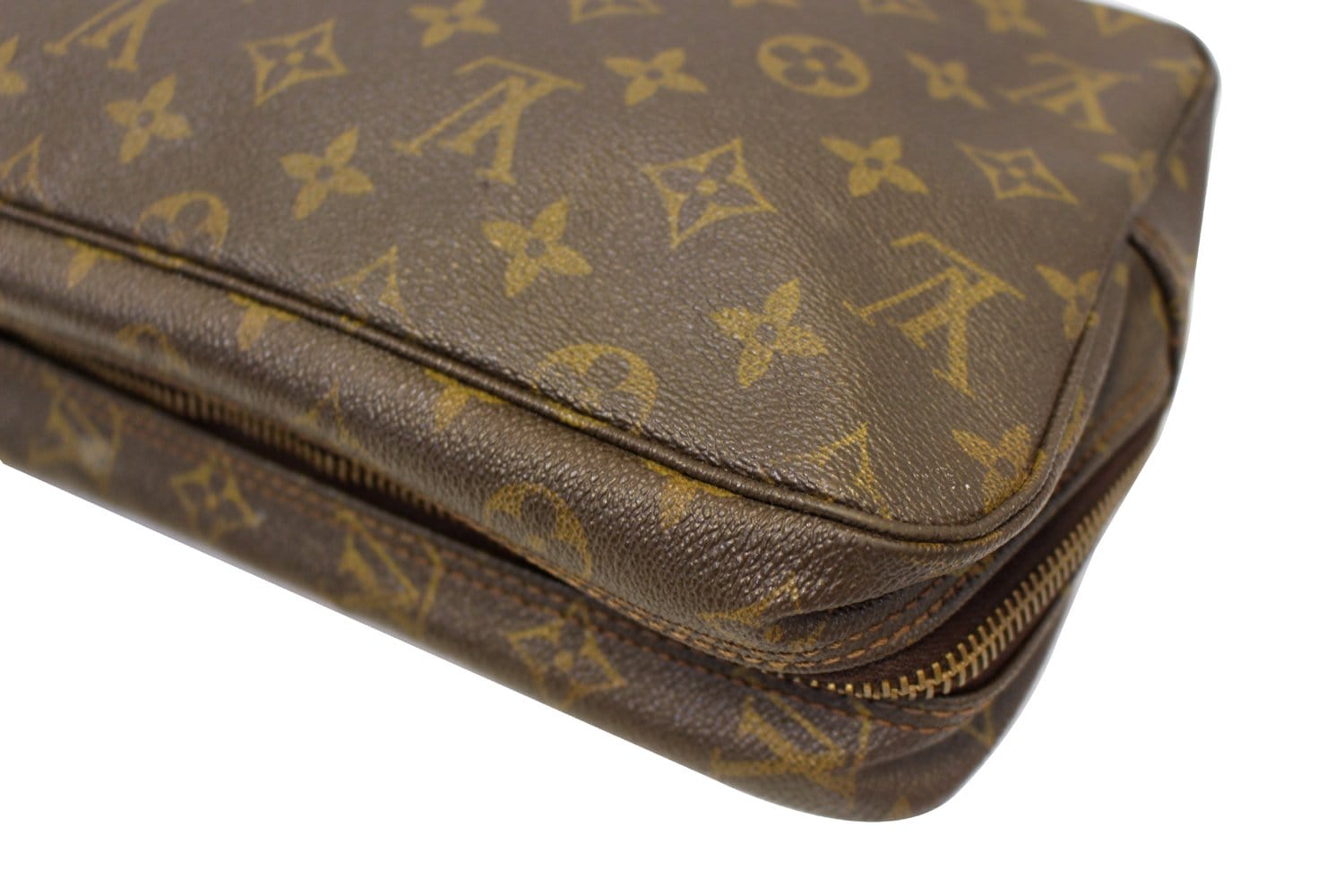 LOUIS VUITTON Trousse Toilette 23 Used Clutch Pouch Bag Monogram