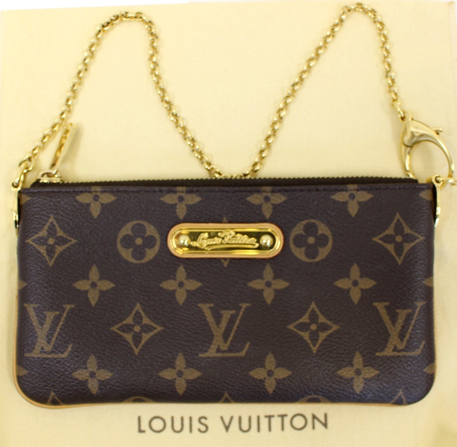 LOUIS VUITTON Monogram Canvas Pochette Milla MM Pouch | Dallas Designer Handbags