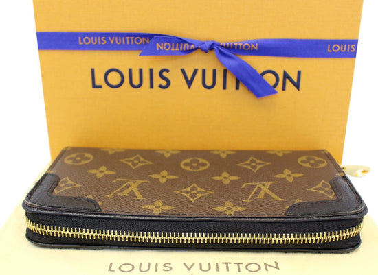 Louis Vuitton Zippy Wallet Verticle Monogram Shadow Black in Coated Canvas  with Brass - US