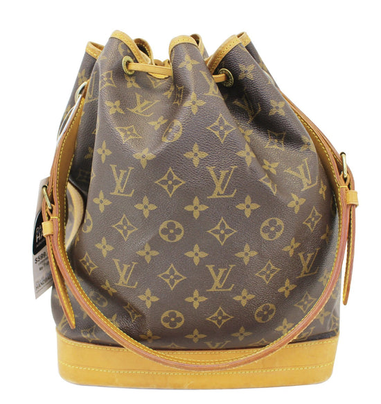 Louis+Vuitton+No%C3%A9+Shoulder+Bag+Brown+Canvas for sale online