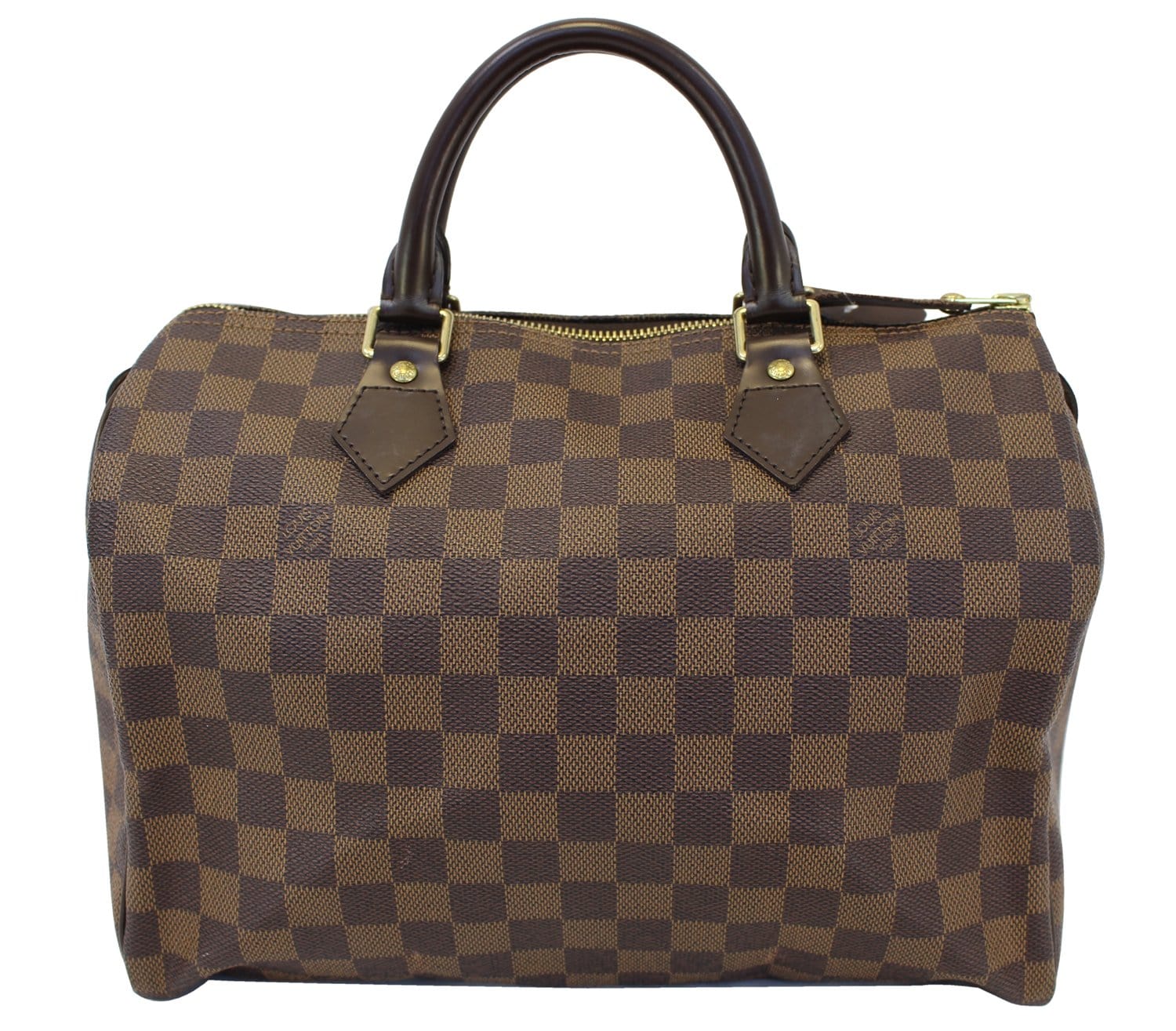 Authentic LOUIS VUITTON Damier Ebene Speedy 30 Satchel Bag TT1650