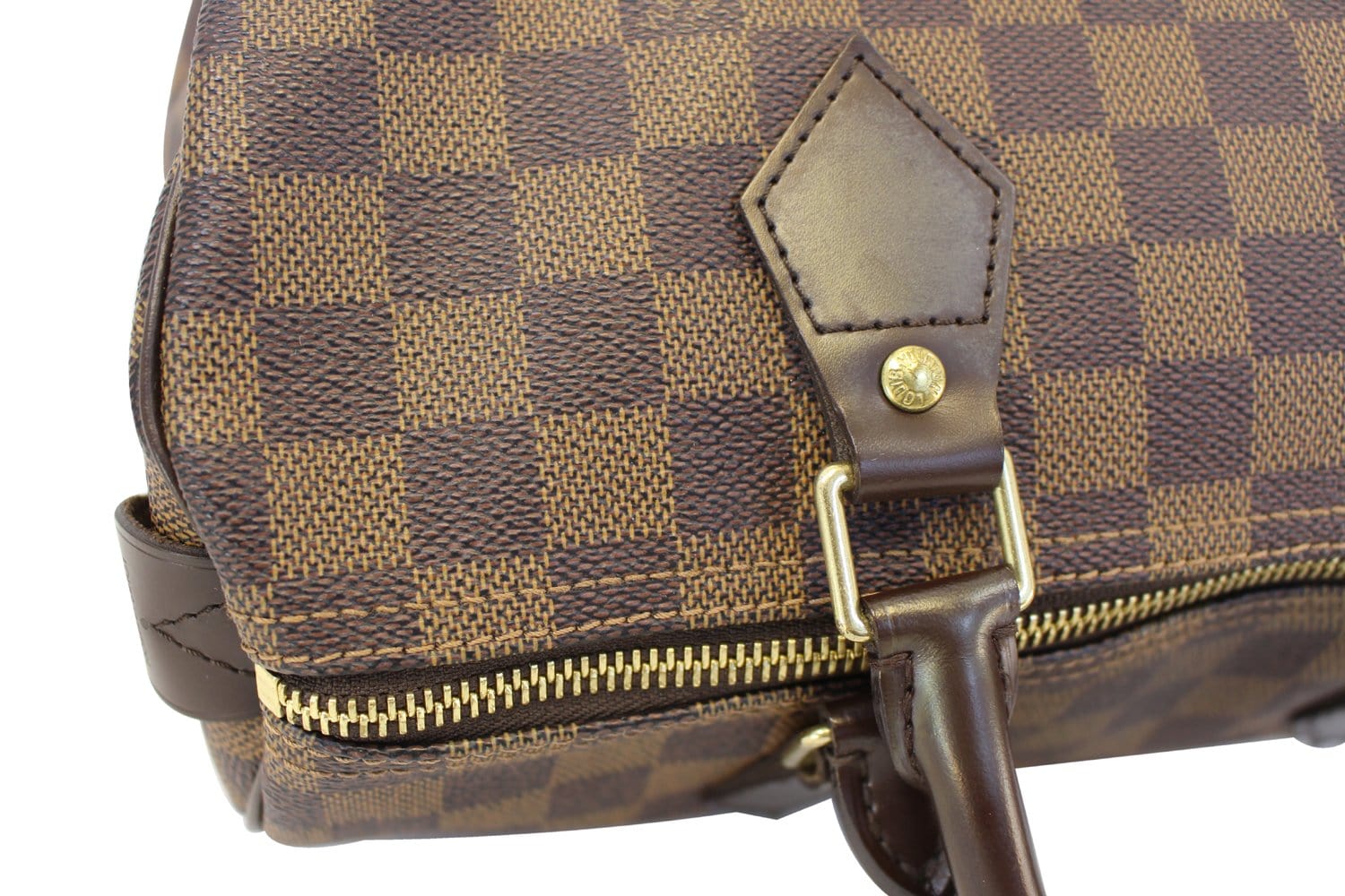 Authentic LOUIS VUITTON Damier Ebene Speedy 30 Satchel Bag TT1650