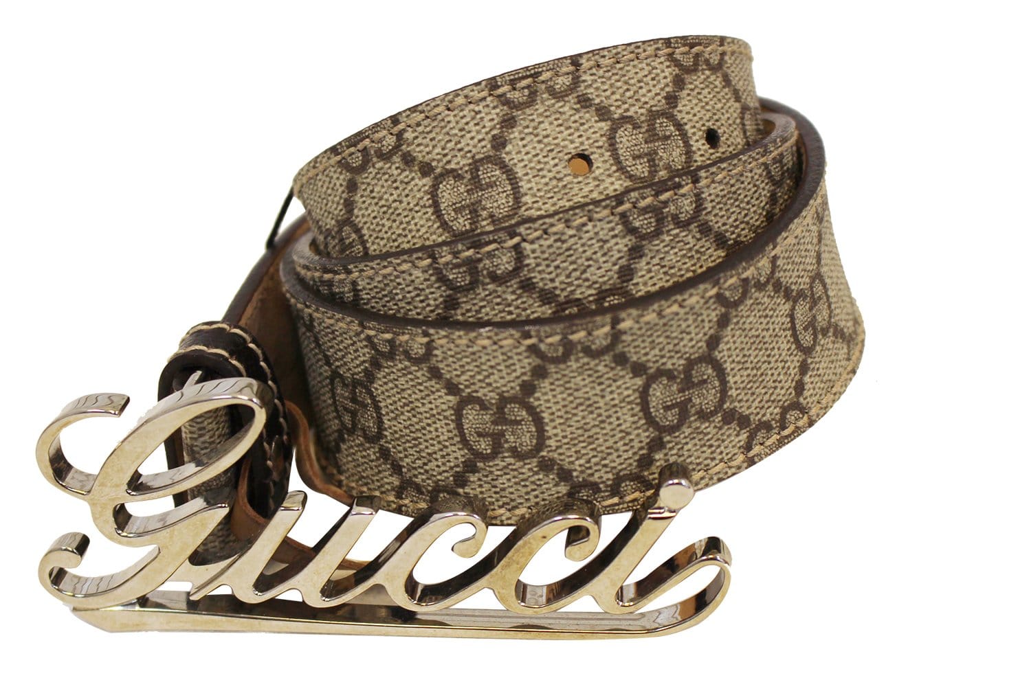 Gucci 2000s Beige Curved Buckle Small Hand Bag · INTO