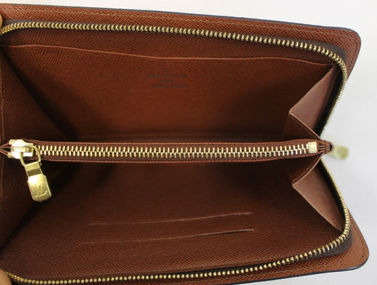 Zippy cloth wallet Louis Vuitton Brown in Cloth - 31229512