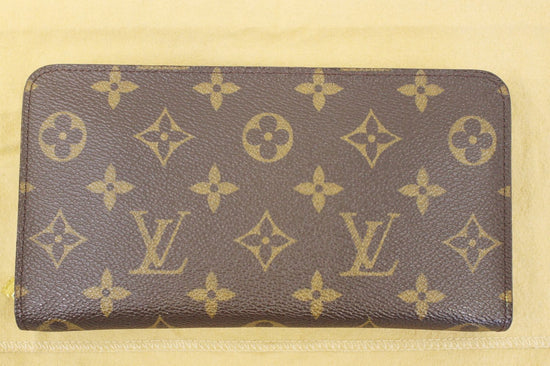Louis Vuitton Monogram Porte-Monnaie Zippy Wallet Brown