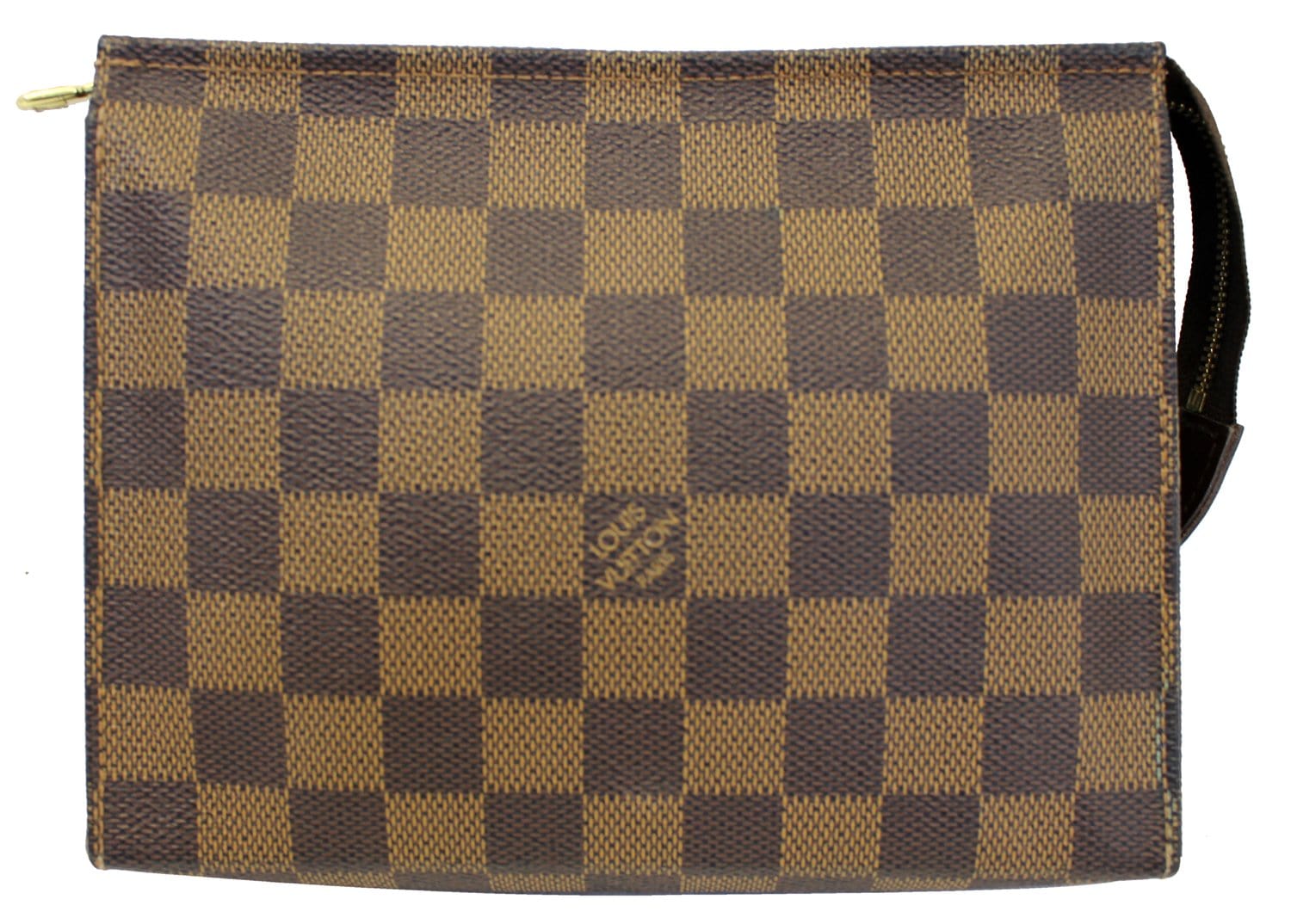 Louis Vuitton Brown Poche Toiletry Pouch 15 Toilette 868413 Cosmetic Bag  For Sale at 1stDibs