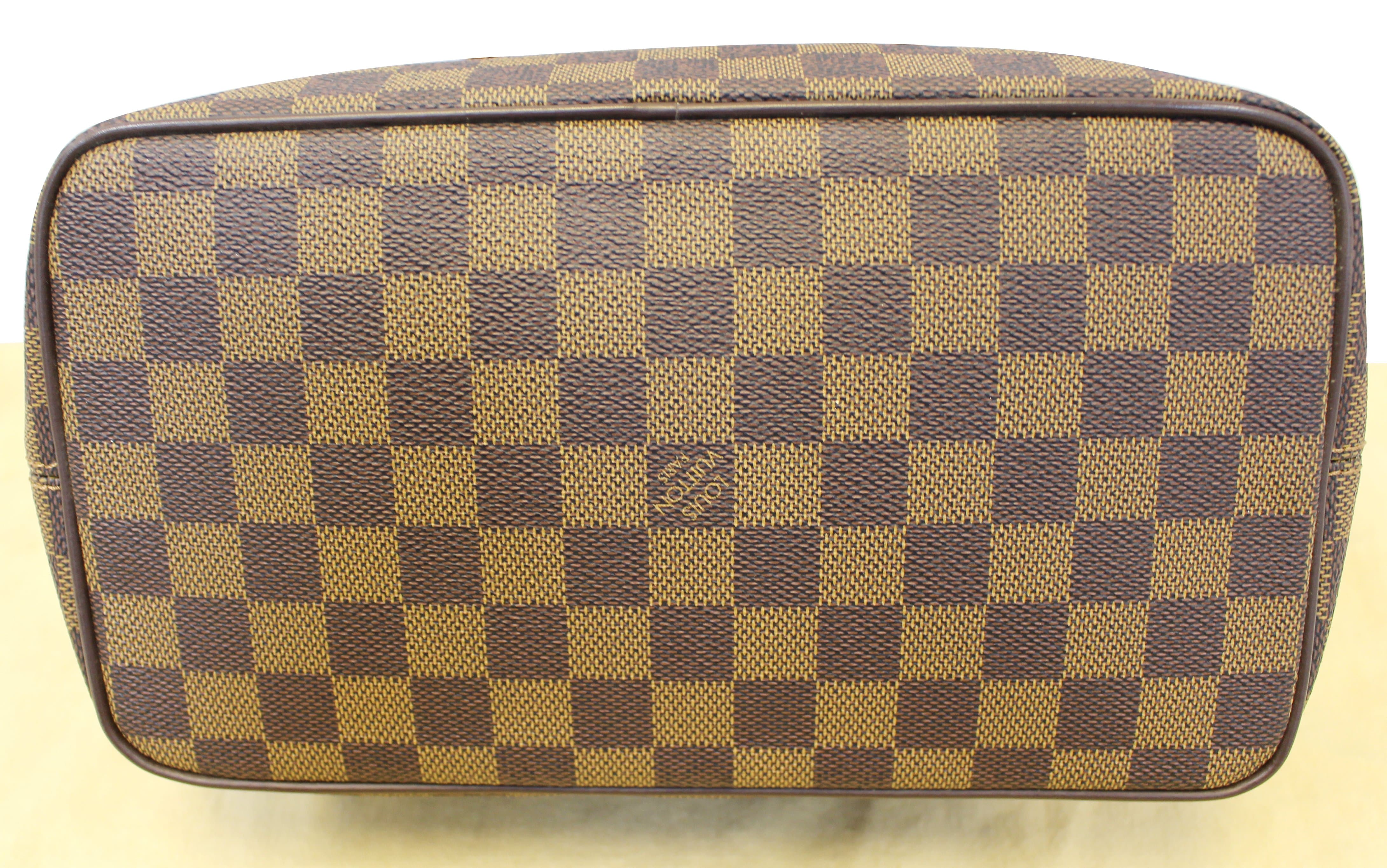 LOUIS VUITTON Saleya PM Damier Ebene Brown Tote Shoulder Bag