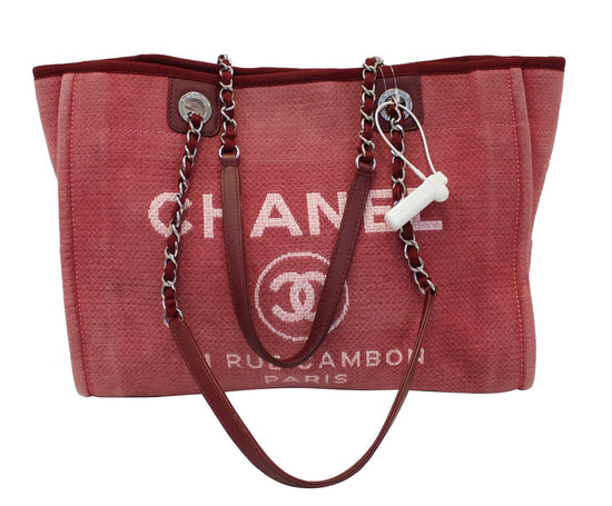 Chanel Medium Deauville Shopping Bag - Pink Totes, Handbags - CHA899647