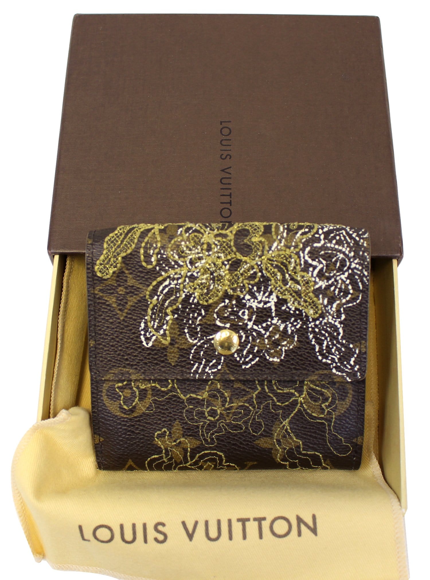 Louis Vuitton - Limited Edition Gold Monogram Dentelle - Catawiki