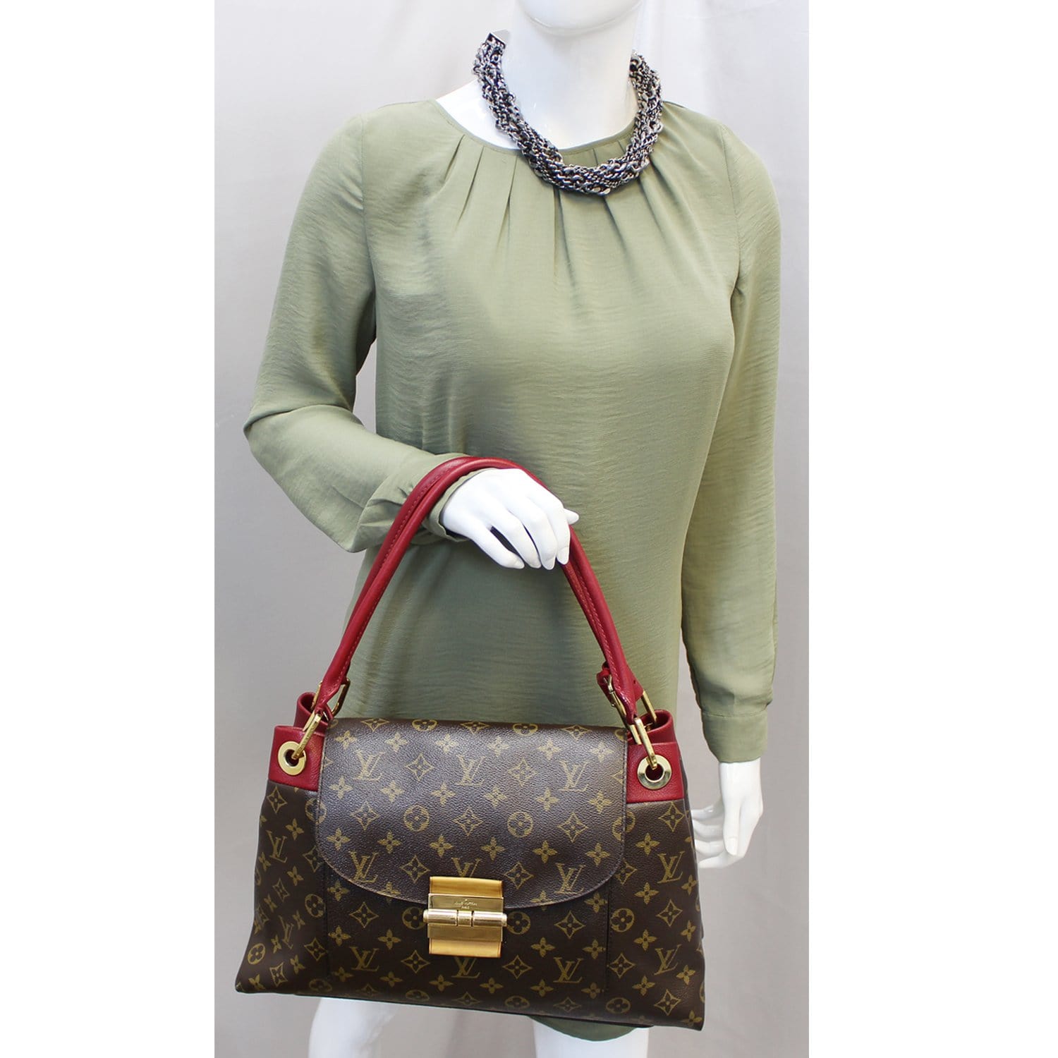 Louis Vuitton Olympe Aurore Monogram Canvas Satchel Bag