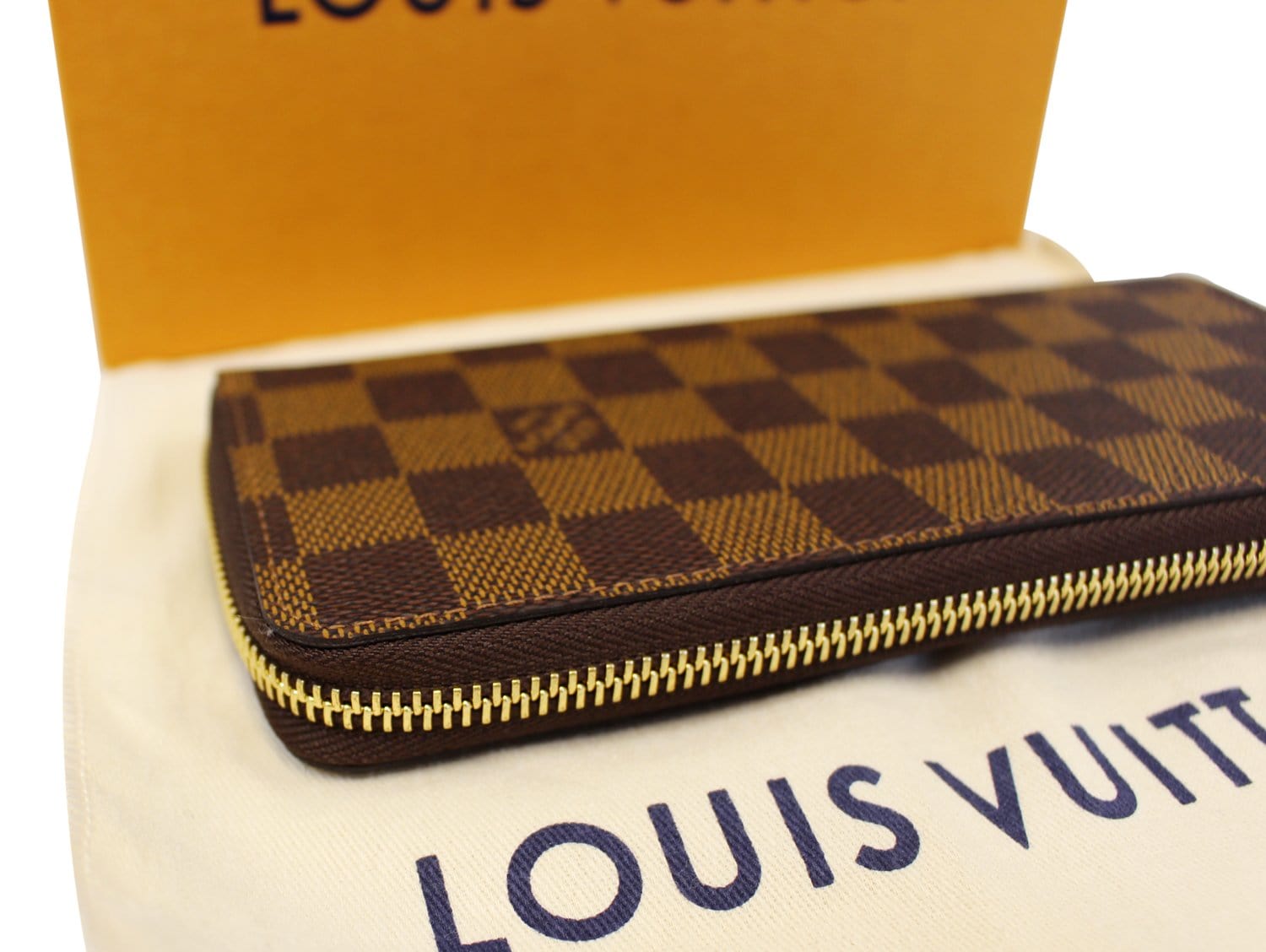 LOUIS VUITTON Damier Ebene Clemence Wallet