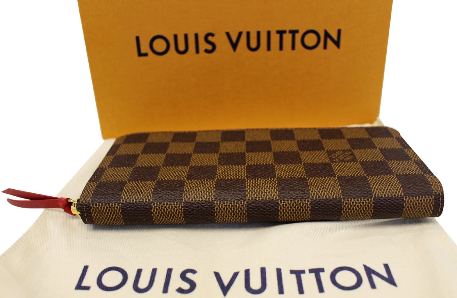 LOUIS VUITTON Damier Ebene Clemence Wallet