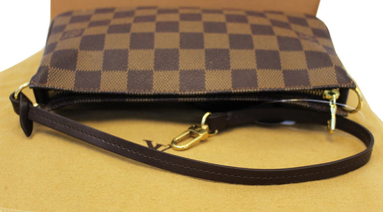 LOUIS VUITTON NAVONA HAND BAG POUCH PURSE DAMIER EBENE N51983 FL1012 73231