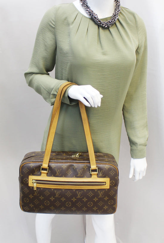 Louis Vuitton Cite GM Shoulder Bag Monogram Canvas. Gently Used.