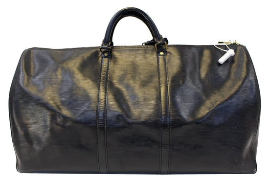 LOUIS VUITTON M42942 Keepall 60 Travel Hand Bag Epi Leather Black Duffle  Women's