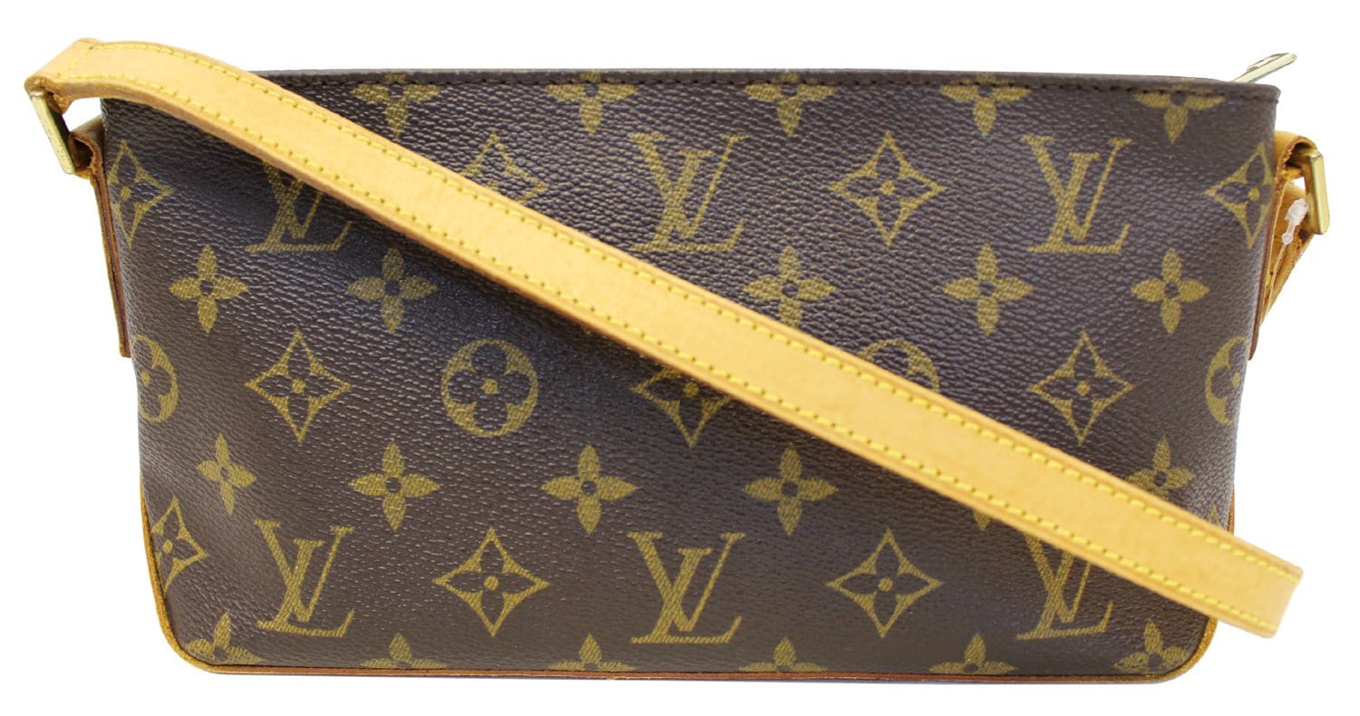 Louis Vuitton Trotteur Monogram 233734 Brown Coated Canvas Cross