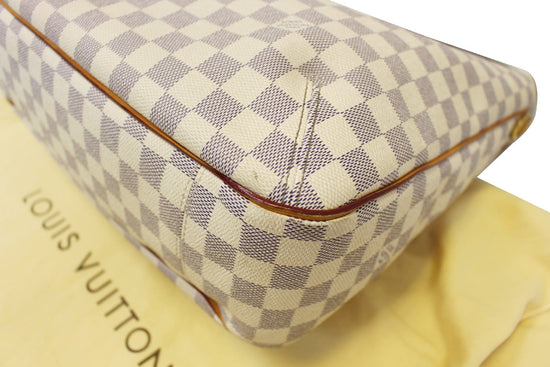 White Louis Vuitton Damier Azur Soffi Satchel – Designer Revival