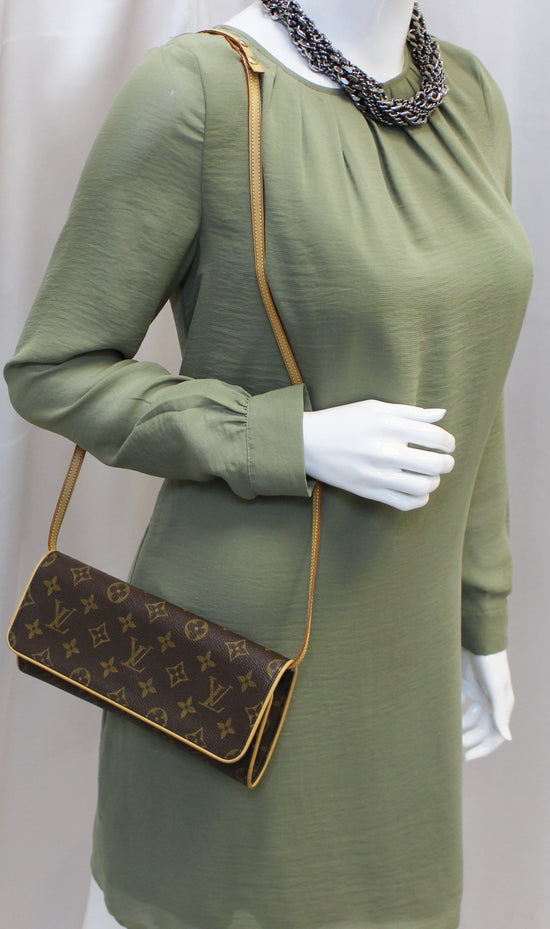 LOUIS VUITTON Pochette Twin GM Monogram Canvas Shoulder Bag