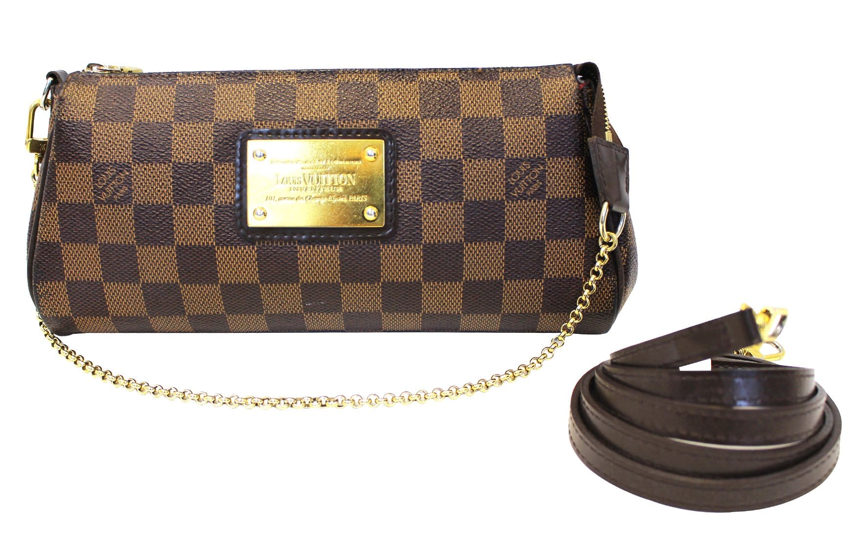 New purchase: Louis Vuitton Damier ebene eva clutch!! 