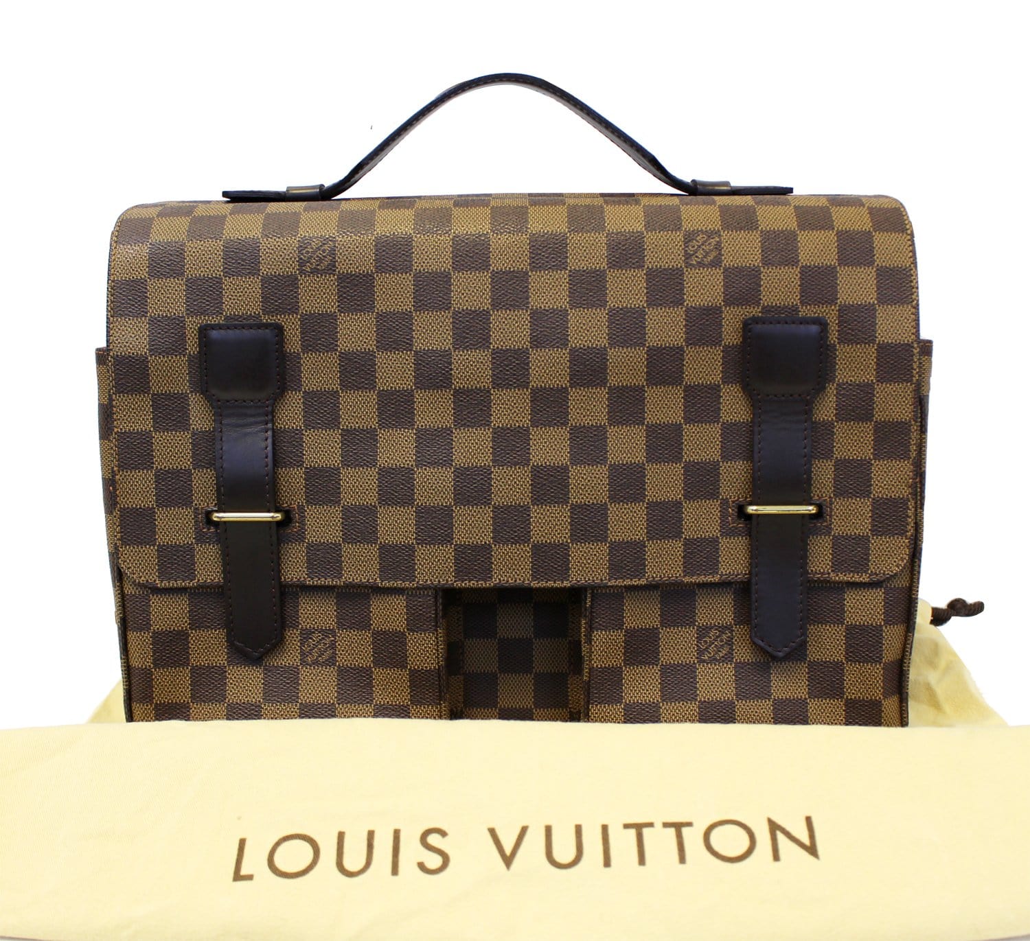 LOUIS VUITTON Damier Ebene Broadway Messenger Bag  Louis vuitton damier, Louis  vuitton eva clutch, Louis vuitton