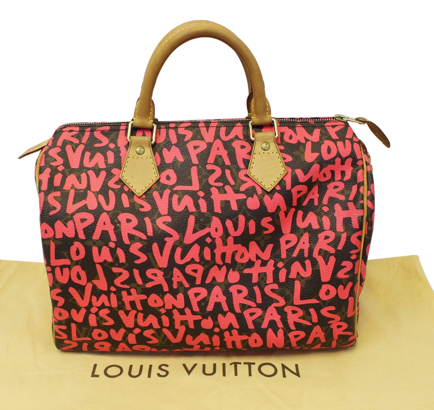 Louis Vuitton Speedy 30 Graffiti Stephen Sprouse Pink 100% Authentic