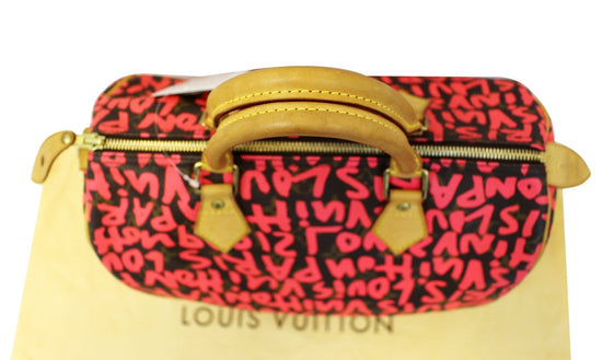 Stephen Sprouse x Louis Vuitton Pink Monogram Graffiti Speedy 30  QJB0FZ2TPB102