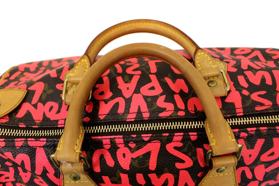 Stephen Sprouse x Louis Vuitton Pink Monogram Graffiti Speedy 30  QJB0FZ2TPB102