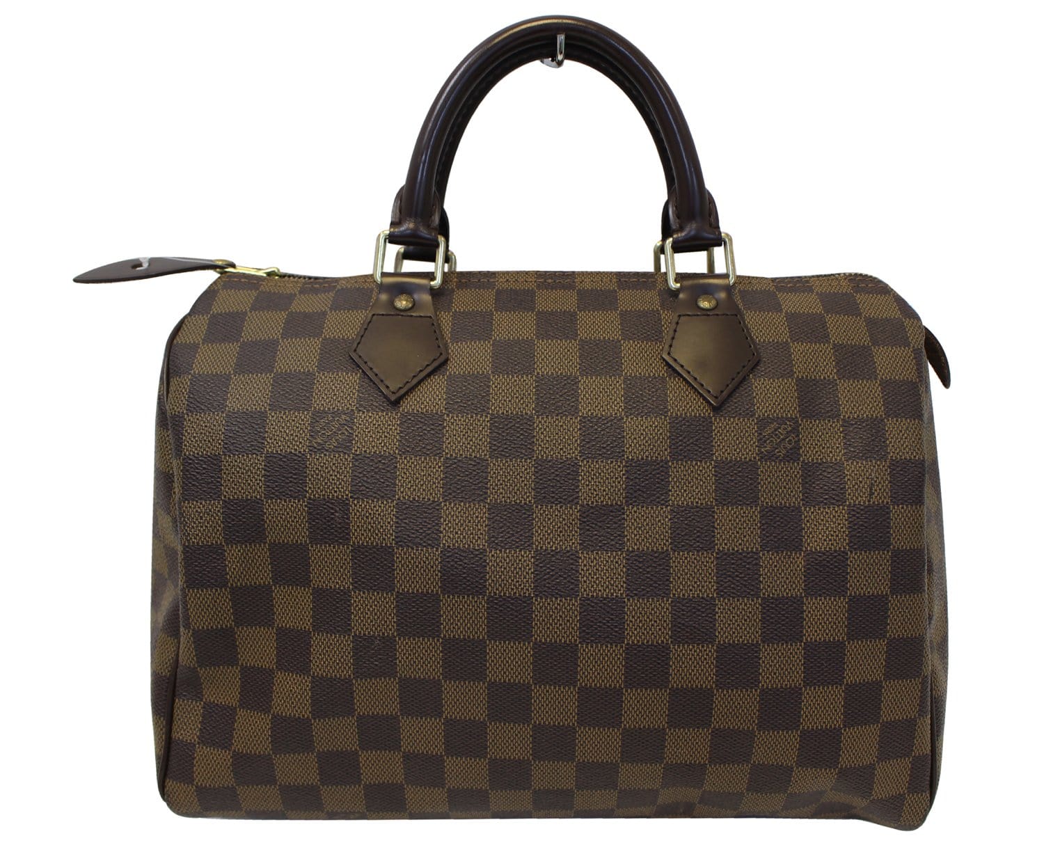 Authentic LOUIS VUITTON Damier Ebene Speedy 30 Satchel Bag TT1651