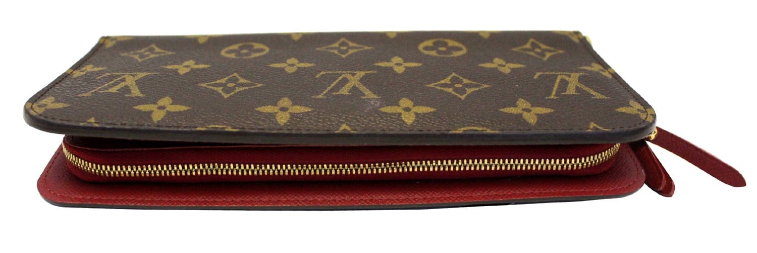 LOUIS VUITTON Monogram Long Insolite Wallet W/Red Lining