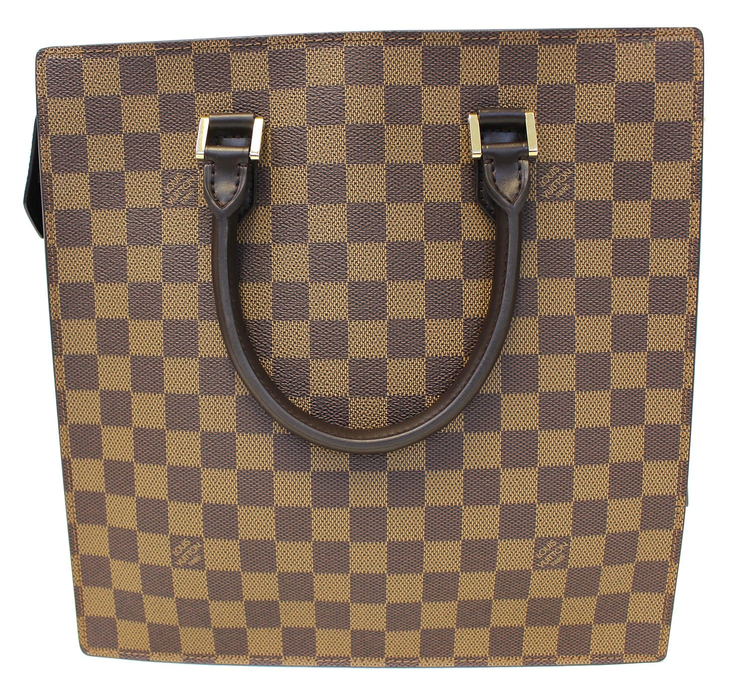 Authentic LOUIS VUITTON Damier Ebene Venice Sac Plat Handbag E3526