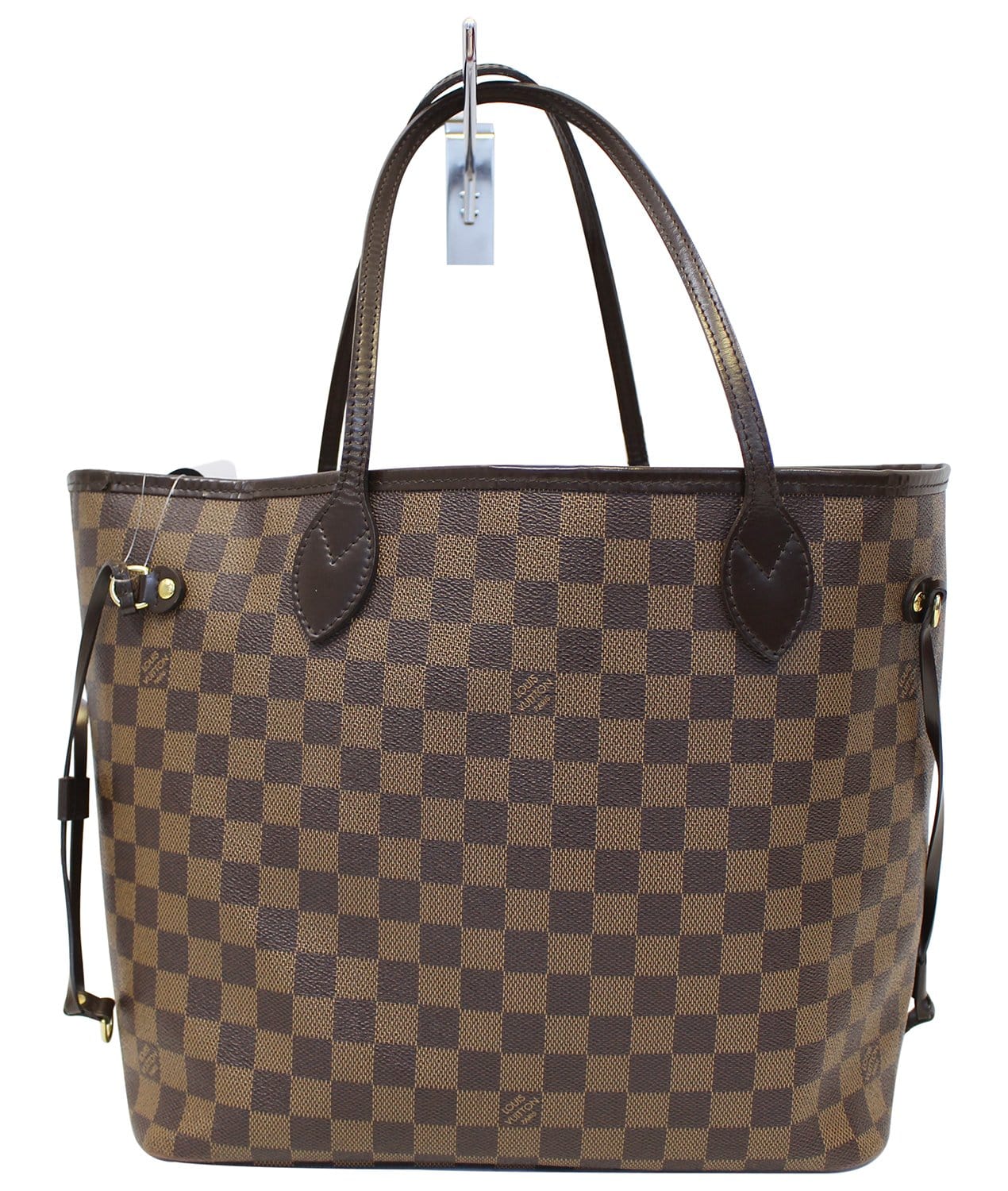 LOUIS VUITTON Damier Ebene Neverfull MM Brown Tote Bag