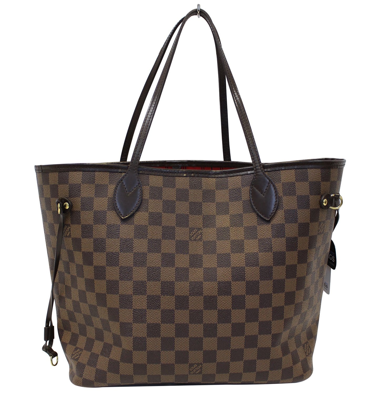 LOUIS VUITTON Damier Ebene Neverfull MM Brown Tote Bag