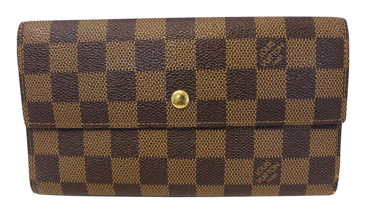 Louis Vuitton Damier Ebene Long Bifold Check Wallet 861589