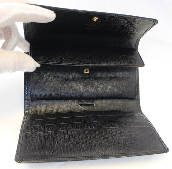 Louis Vuitton Black Epi Leather Porte-Monnaie Tresor Wallet M63502 – OPA  Vintage