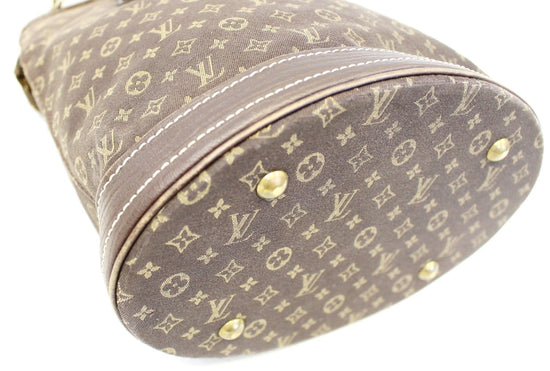 Louis Vuitton Dune Monogram Mini Lin Canvas Bucket PM Bag For Sale