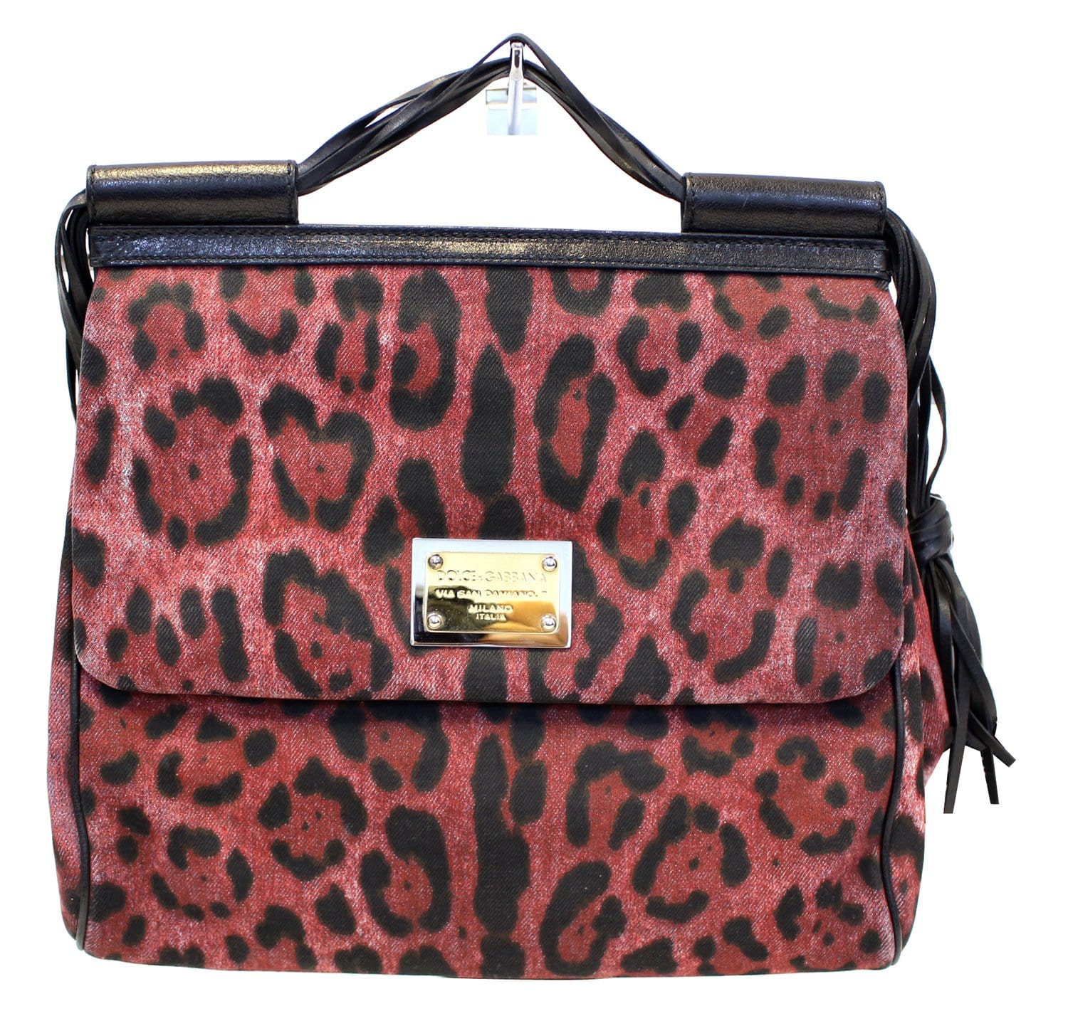 Dolce & Gabbana Leopard Print Miss Sicily Bag