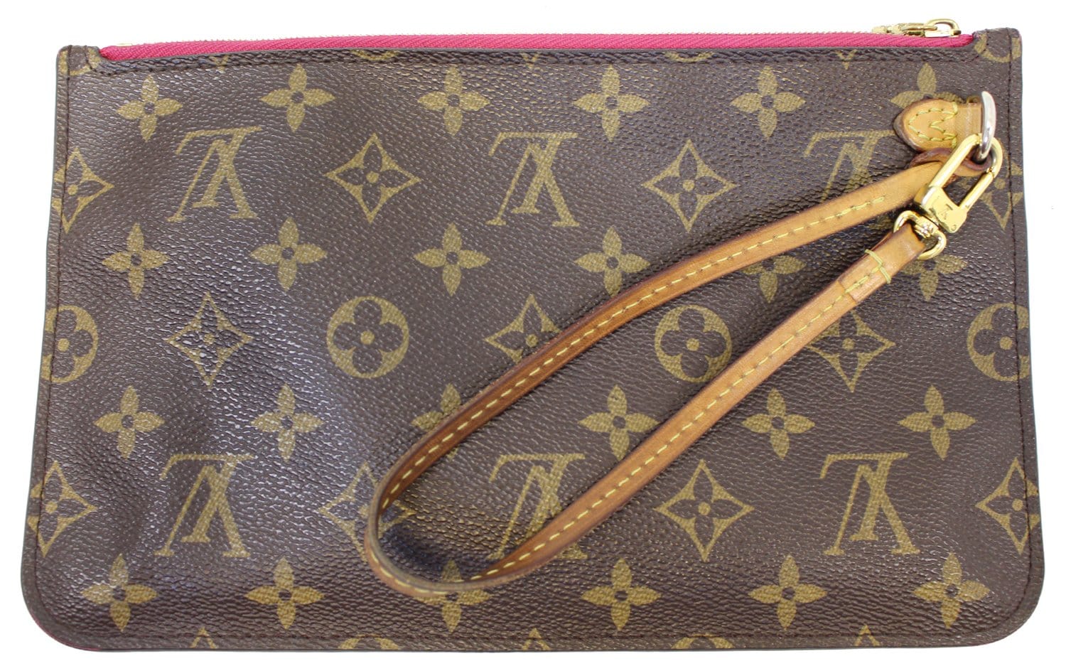 Louis Vuitton Monogram x Fuchsia Neverfull Pochette MM or GM